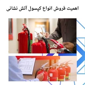 فروش کپسول آتش نشانی و نکات مهم در انتخاب آن